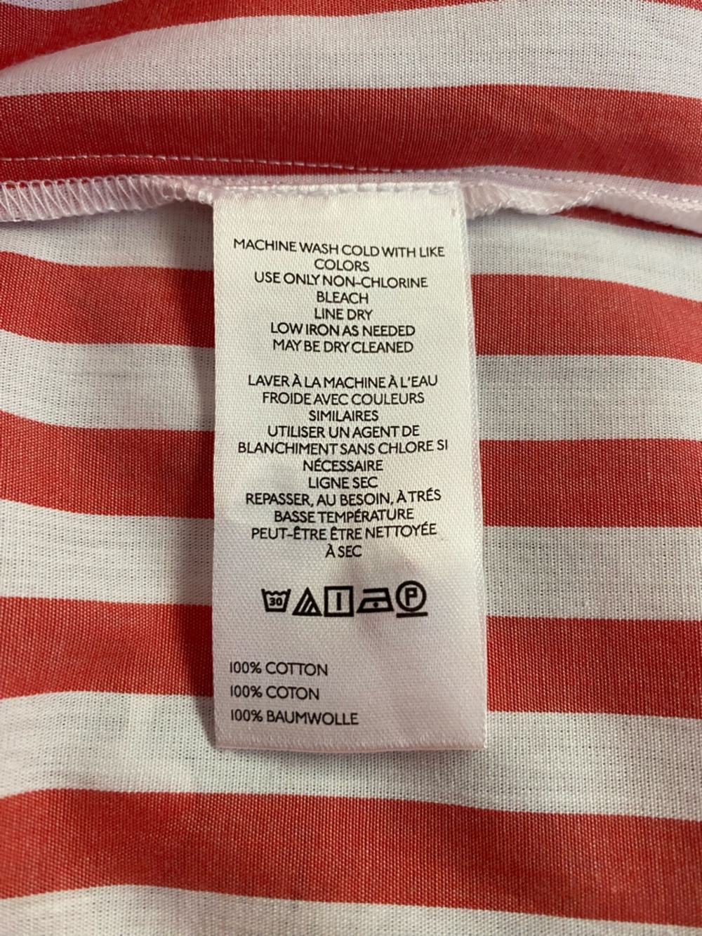 NWT ANTHROPOLOGIE Red and White Striped Blouse - Picture 4 of 6